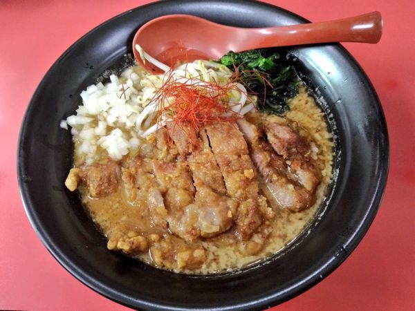 「期間限定 豚ロースの香り揚げ麺 背脂味噌Ver」@和風らーめん はるやの写真