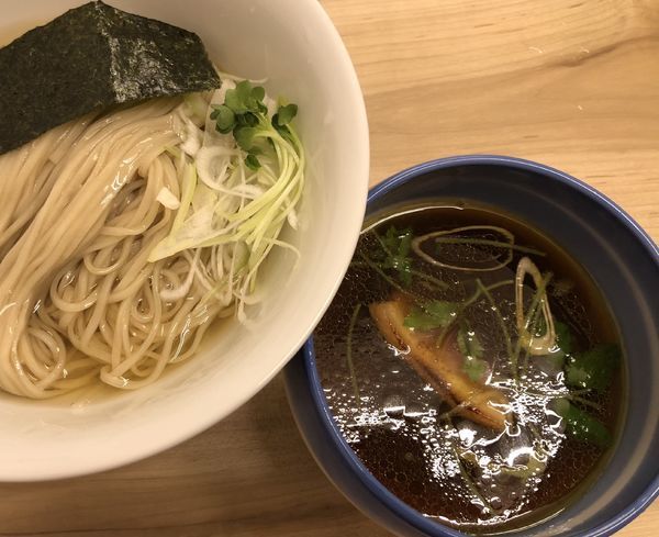 「昆布水つけ麺 醤油 大盛」@麺処 有彩の写真