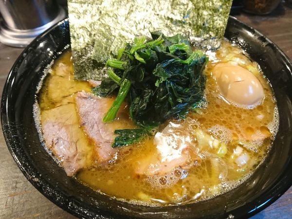 「チャーシューメン￥840+味玉(Twitterｻｰﾋﾞｽ)」@家系ラーメン クックらの写真