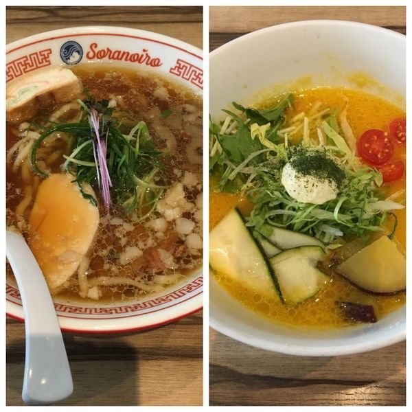 ラーメン+ベジソバのシェア