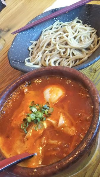 「うま辛つけ麺レベル３(920円)」@麺や つるり 新潟小千谷流の写真