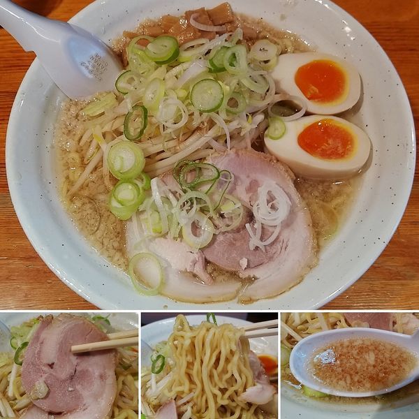 「味玉しょうゆらーめん(中盛)  800円」@こってりらーめん せきやけの写真