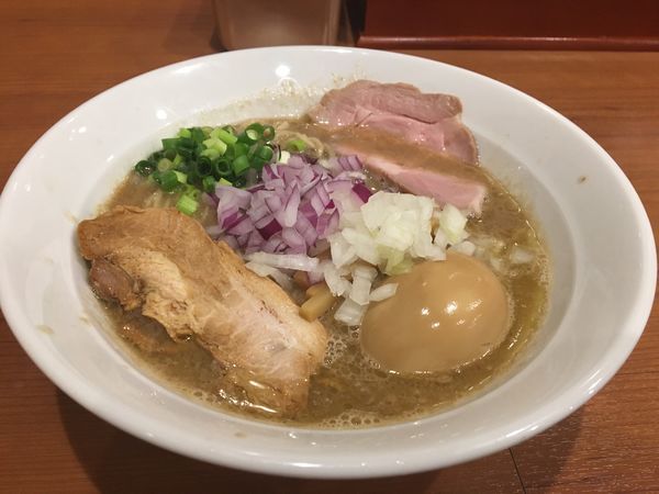 「こく煮節 ＋ 味玉」@中華そば 七麺鳥の写真