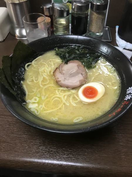 「塩ラーメン　大盛り」@壱八家 スカイビル店の写真