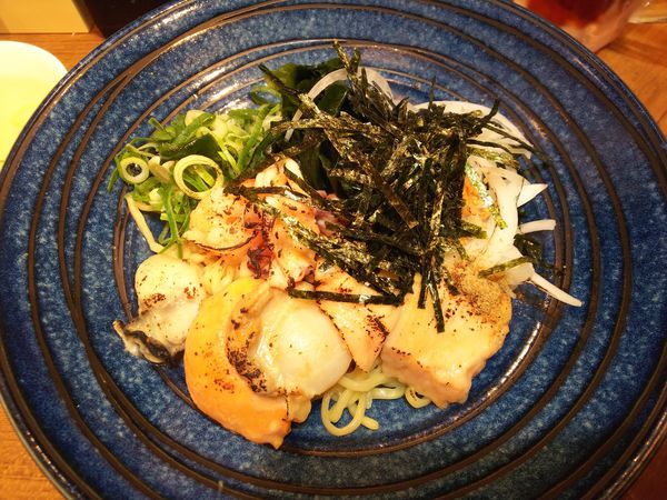 「西京焼そば　980円」@魚介系まぜそば専門店 魚がしそば 新橋本店の写真