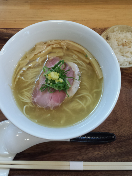 「柚子塩らぁ麺800円プチライス50円」@入鹿（IRUCA）-Tokyo-の写真