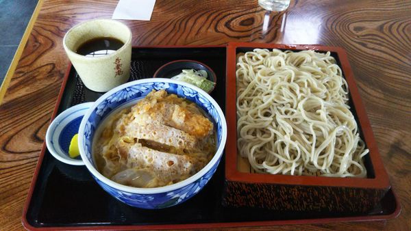 「もりそば＋ミニカツ丼」@学園吾妻庵の写真