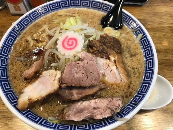 「【限定】背脂そば890円＋ランチごはん(キャベツ)」@拉麺アイオイの写真