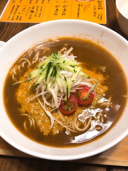 「キーマカレーラーメン750円」@ラーメン仮面 55（PAHAPAHA）の写真