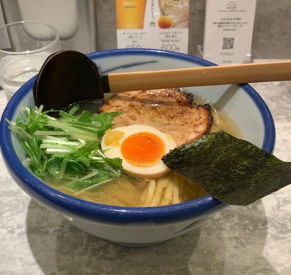 「柚子塩らーめん」@AFURI 横浜ランドマークタワー店の写真