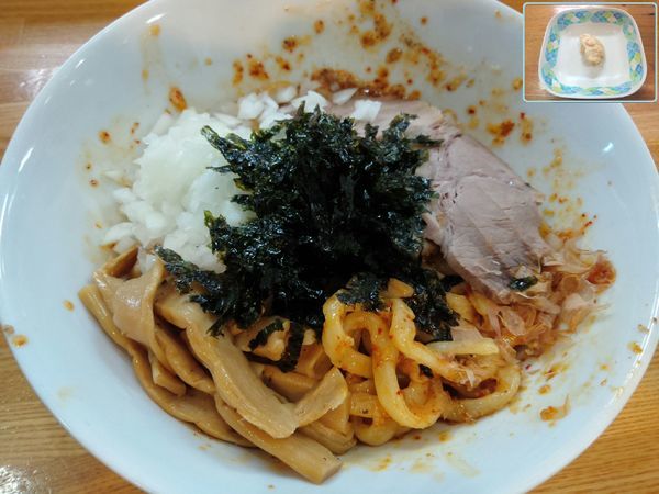 「あぶらそば ￥780・辛脂（死辛） ￥60」@中華そば136の写真