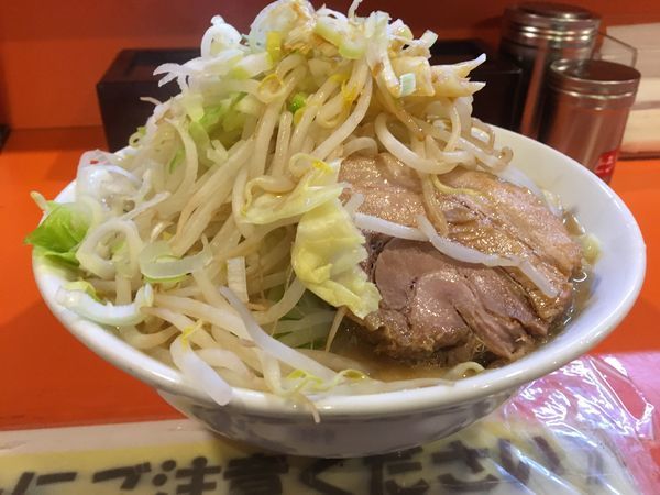 「豚入りラーメン麺大盛り(ヤサイネギ)」@ちばからの写真