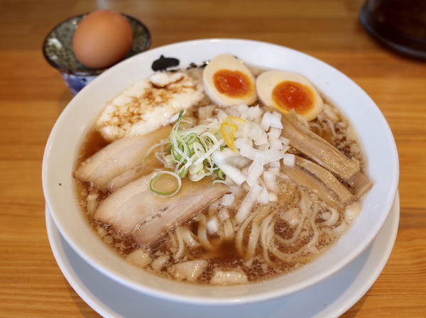 「ニボチャチャ!!ラーメン…750円＋とろたまTP…170円‬」@ニボチャチャ！！ラーメン あらき軒の写真