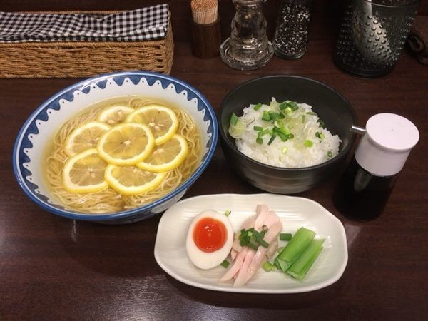 「塩レモンそば＋チーユご飯」@GANCON NOODLEの写真