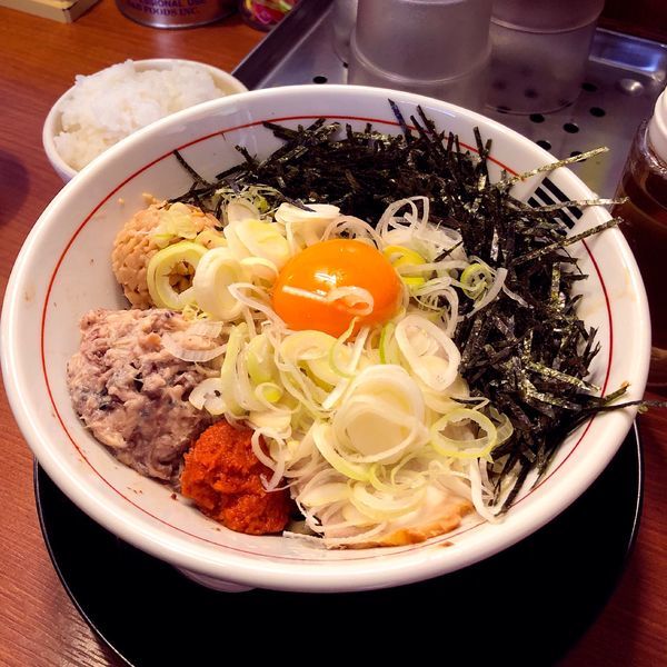 「山形ひっぱりまぜそば」@烈火 庄内本店の写真