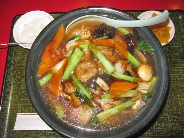 「五目湯麺（単品）　600円（ランチ）」@花彫酒家の写真