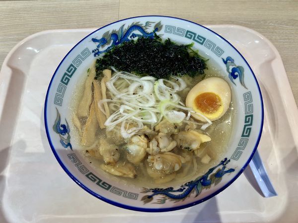 「あさりとあおさの塩ラーメン」@らーめん 波市の写真
