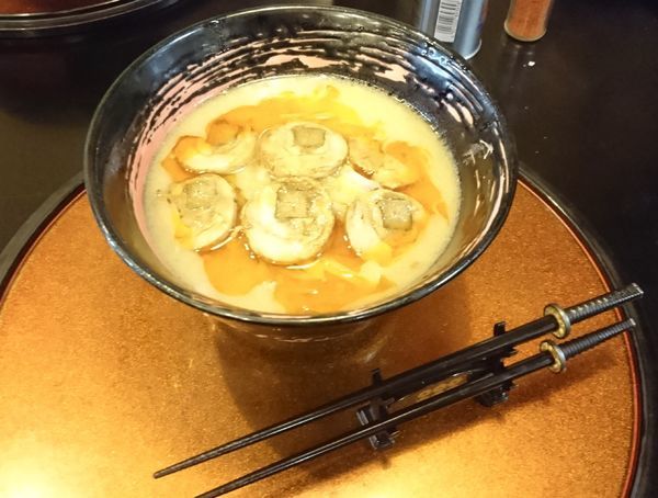 「【限定】真田RED濃厚海老豚骨」@麺将 武士の写真