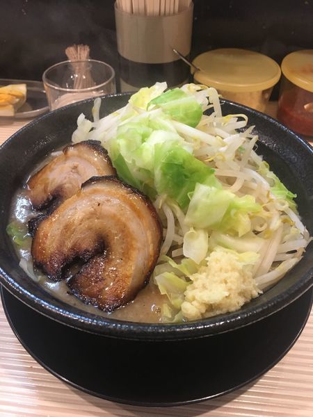 「カツオ(ショウガ、野菜増し）」@ラーメン ポール亭の写真