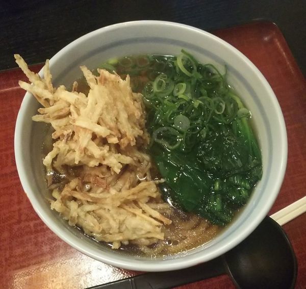 「ごぼうかき揚げうどん1050円」@丸一うどんの写真
