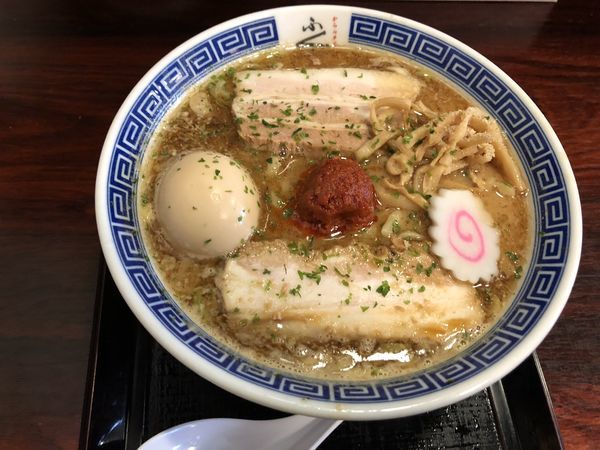 「からみそらーめん 味玉」@からみそラーメン ふくろうの写真