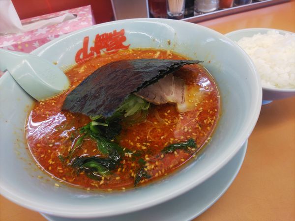 「辛味噌ラーメン辛さMAX＆クーポン券10枚＋現金」@ラーメン山岡家 守谷店の写真