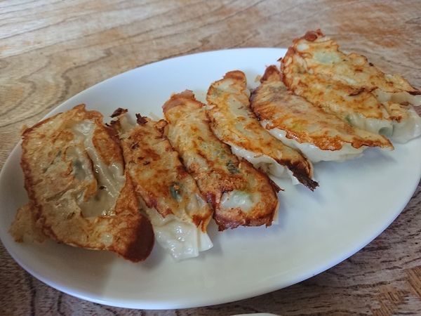 「ぎょうざ(7個)　450円」@かわ田゛亭の写真
