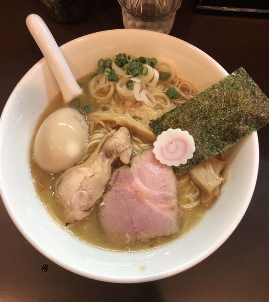 「【限定】豚骨魚介の塩そば1000円」@おおぜき中華そば店の写真