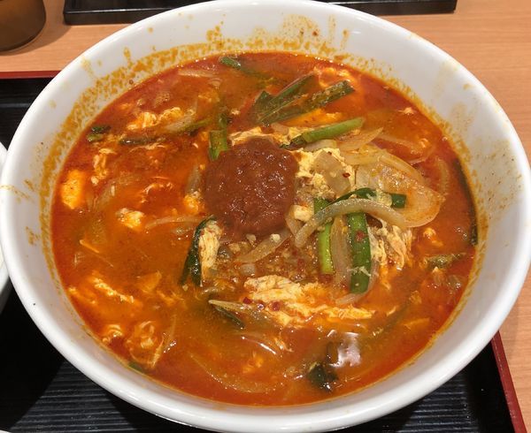 「大宮担々麺＋半チャーハンセット（￥880）」@日高屋 小田急大和マルシェ店の写真