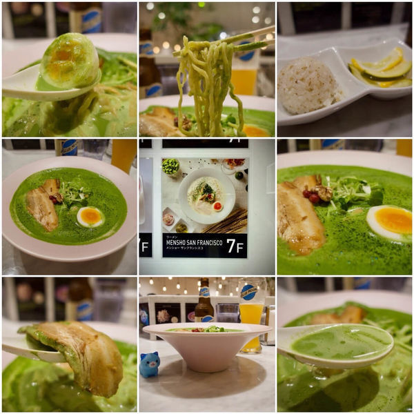 「抹茶鶏白湯らぁめん 980円」@MENSHO SAN FRANCISCOの写真