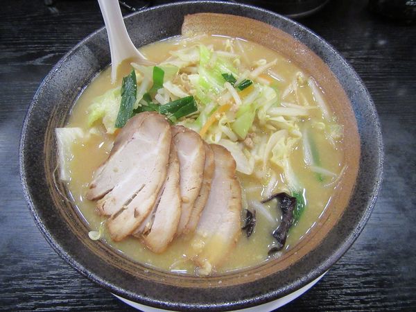 「味噌野菜タンメン（６４０円）＋チャーシュー２２０円」@幸楽苑 土浦小松店の写真