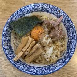 まぜそば 野菜増し トッピングメンマ