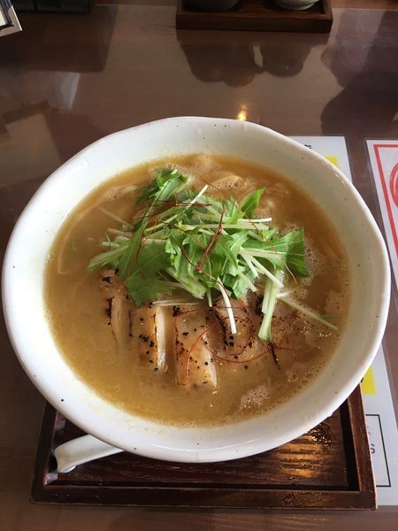 「濃厚鶏白湯麺 800円」@麺工房 かなでの写真