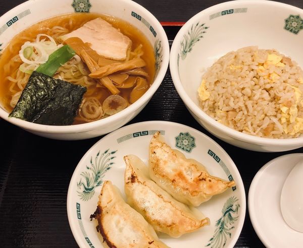 「ラ・餃・チャ（麺固め￥570）」@日高屋 神田西口店の写真