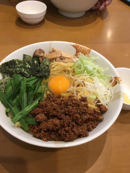 「辛まぜそば大盛」@麺処つむじの写真