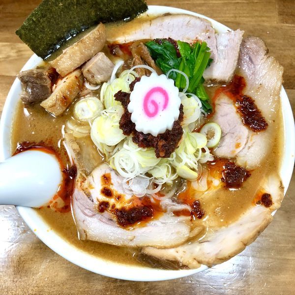 「【遅汁限定】辛味噌チャーシューメン￥1200」@オランダ軒の写真