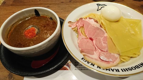 「味玉辛い煮干つけ麺(1070円)」@NIBOSHI TSUKEMEN 凪 大宮南銀通り店の写真