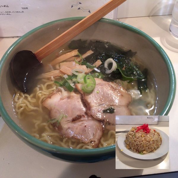 「ら〜めんセット(しお) 800円」@函館らーめん  かもめの写真