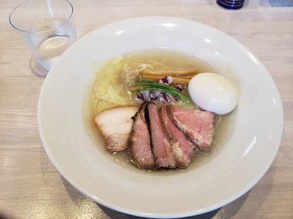 「特製中華蕎麦　塩」@宍道湖しじみ中華蕎麦 琥珀 東京本店の写真