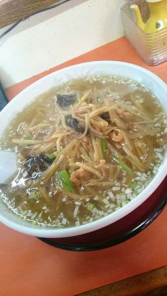 「肉細切りラーメン 760円」@日光屋の写真