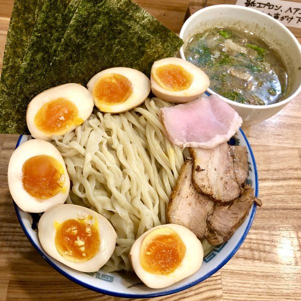 「特製煮干つけ麺￥1030＋味玉￥100＋味玉￥100」@くじら食堂 nonowa東小金井店の写真