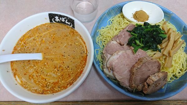 「つけ麺(細)1070円」@横浜ラーメン あばん 上尾西口駅前店の写真