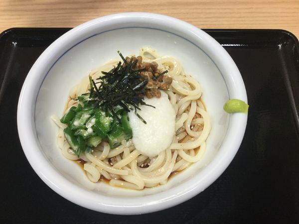 「ネバネバうどん(¥580)」@うどん処 マドンナ亭 大街道店の写真