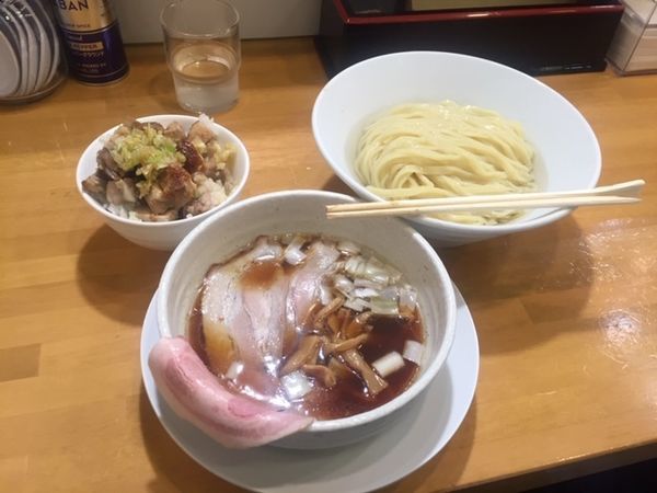 「昆布水つけ麺」@自家製中華そば 麺の虜の写真