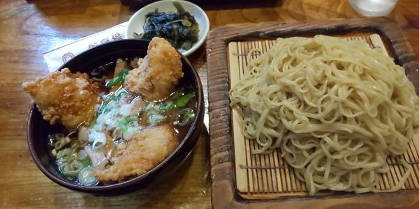 「ミックスつけ麺中盛」@新高揚の写真