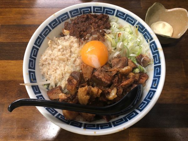 「まぜそば」@豚男爵の写真