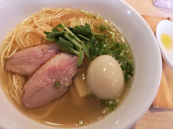 「支那そば(鴨塩・煮玉子付)」@支那そば まるこうの写真