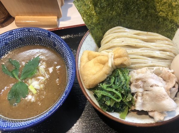 「濃厚つけ麺 幕内（並盛）+特製トッピング（750+200円）」@らー麺土俵 鶴嶺峰の写真