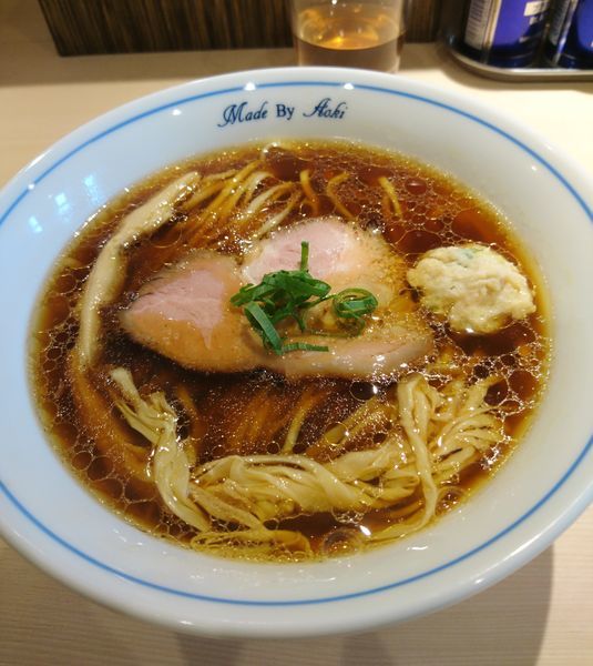 「しょうゆらーめん 稲庭風」@中華蕎麦 あお木 secondの写真