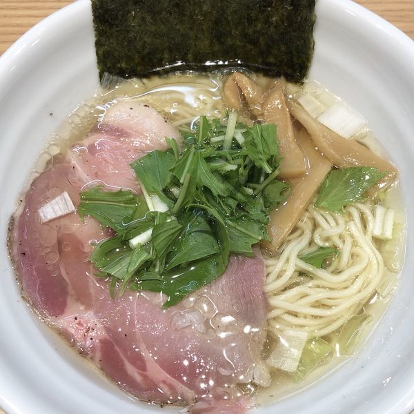 「鶏だし塩らぁ麺」@常陸 景虎の写真